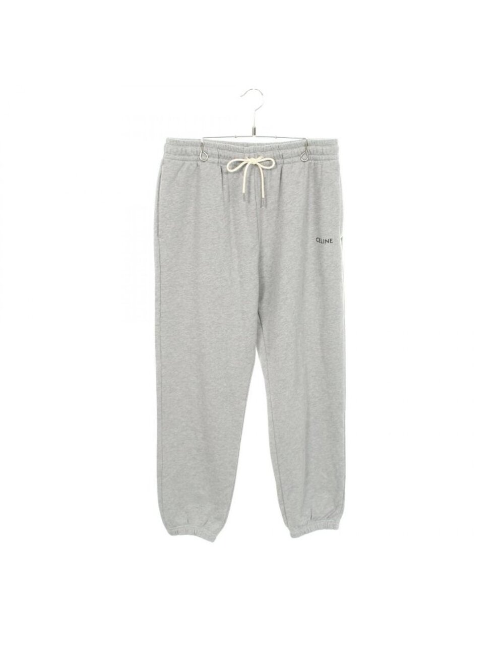 Celine Pants Logo Embroidery Cotton Sweatshirt